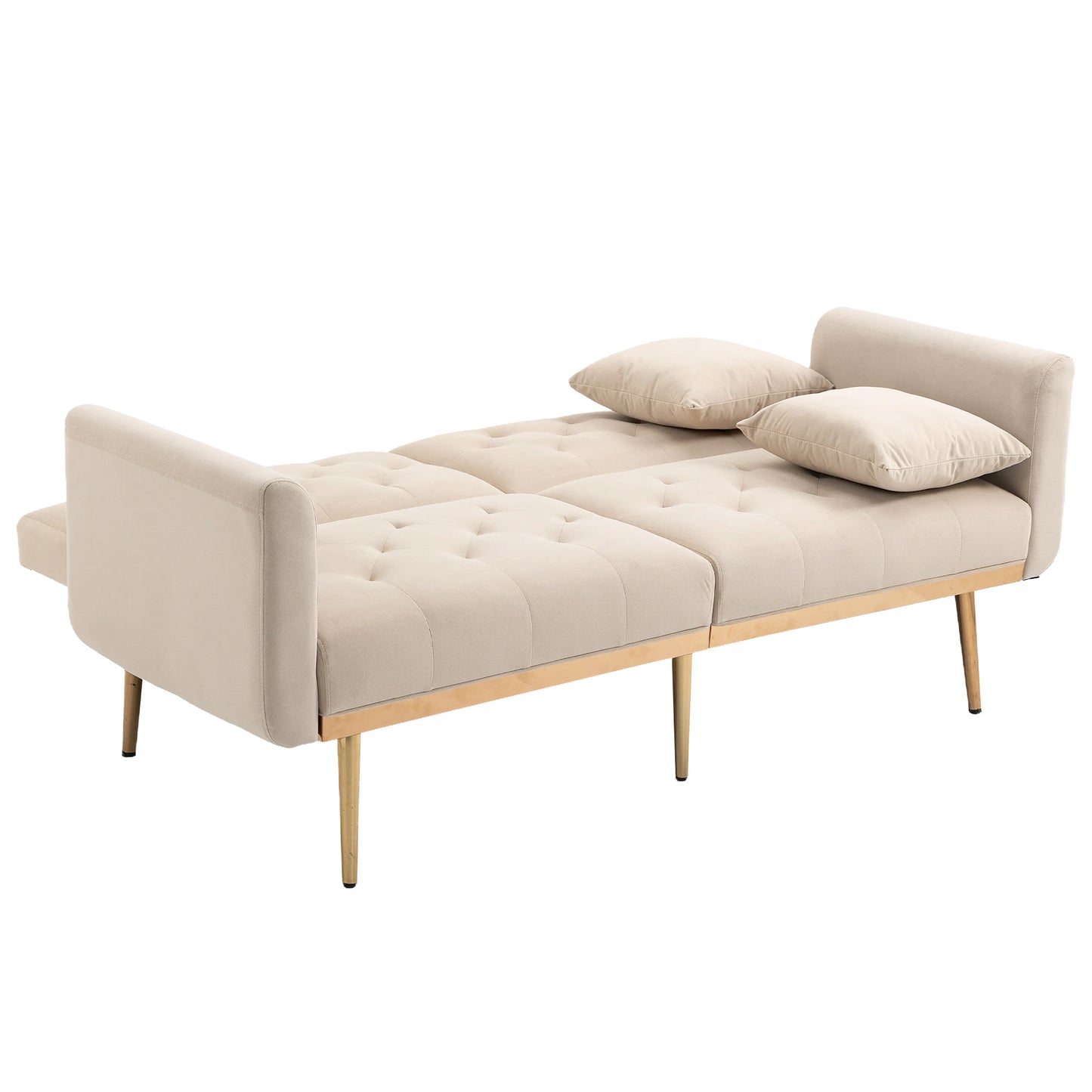 Velvet  Sofa , Accent sofa .loveseat sofa with metal  feet