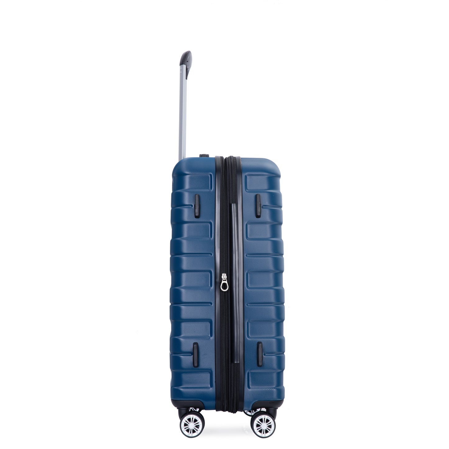 3 Piece Luggage Sets PC Lightweight & Durable Expandable Suitcase with Two Hooks, Double Spinner Wheels, TSA Lock, (21/25/29) Dark Blue