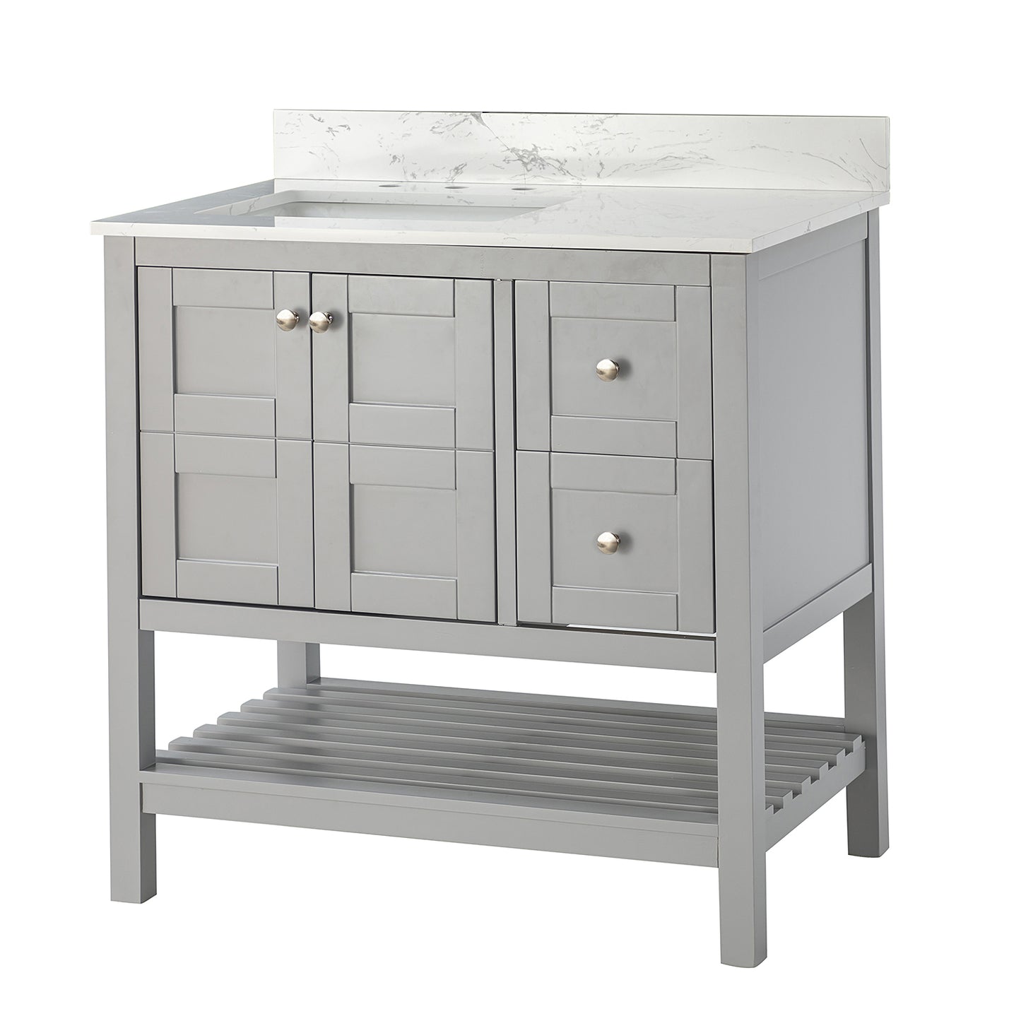 Manue 36" Single Bathroom Vanity Set-GREY