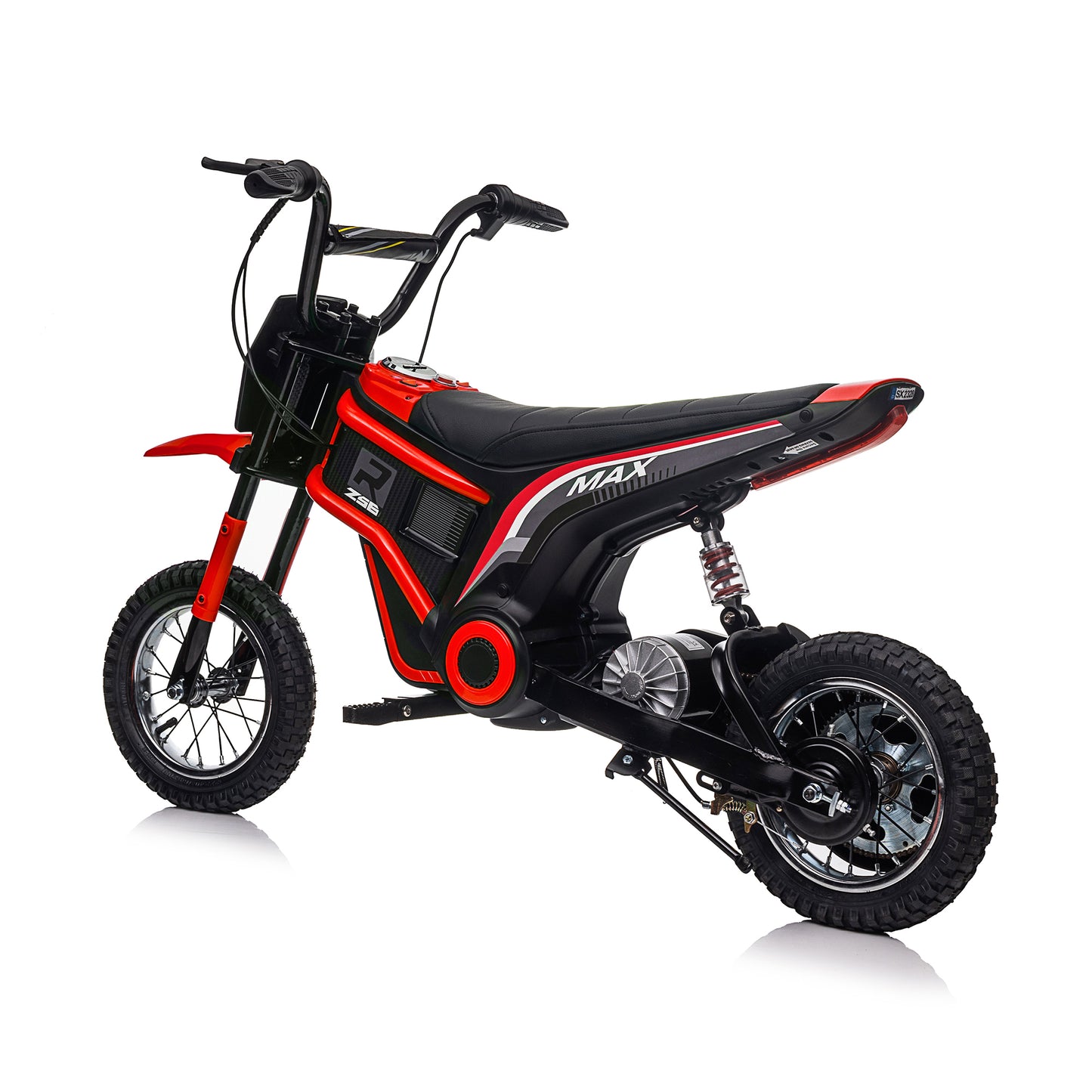 Electric Motocross Motorcycle for Kids - High Speed, Dual Suspension, MP3 Player, Ages 8-12