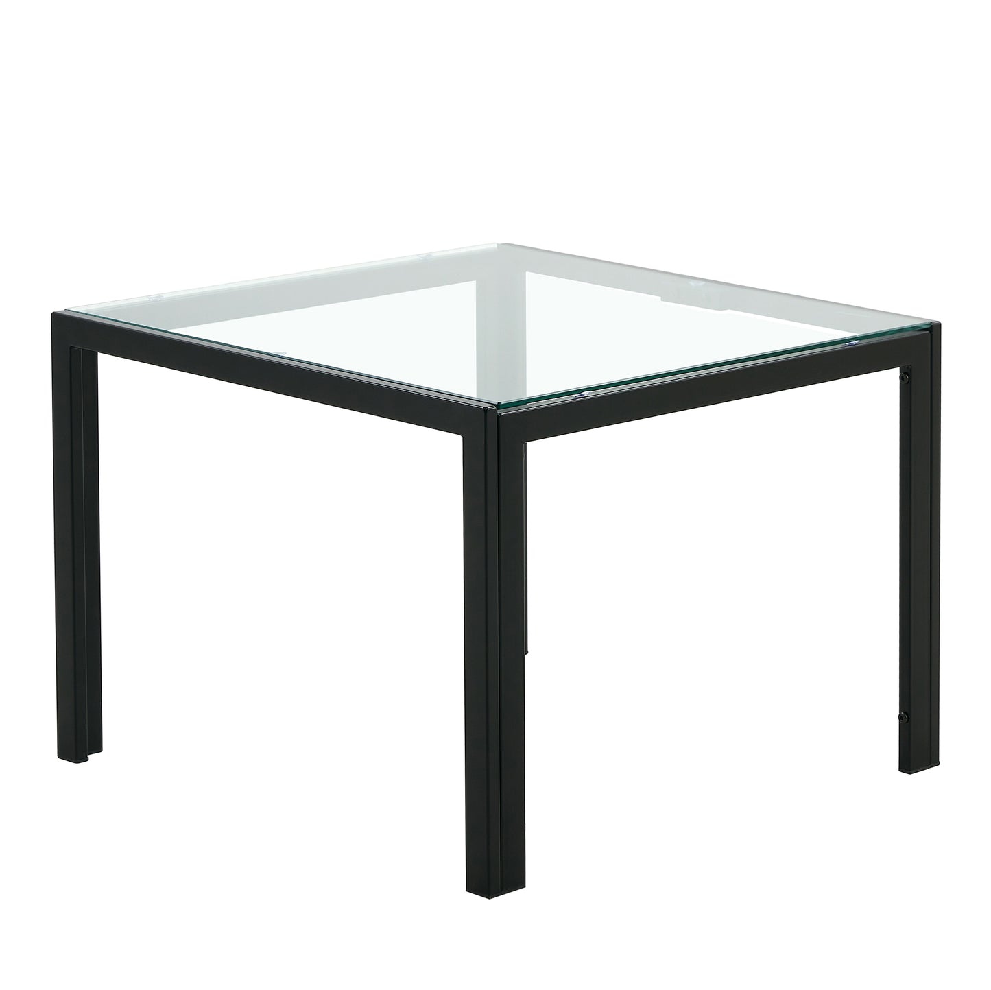 Square Glass Coffee Table Set of 2 for Modern Living Room, Elegant Design