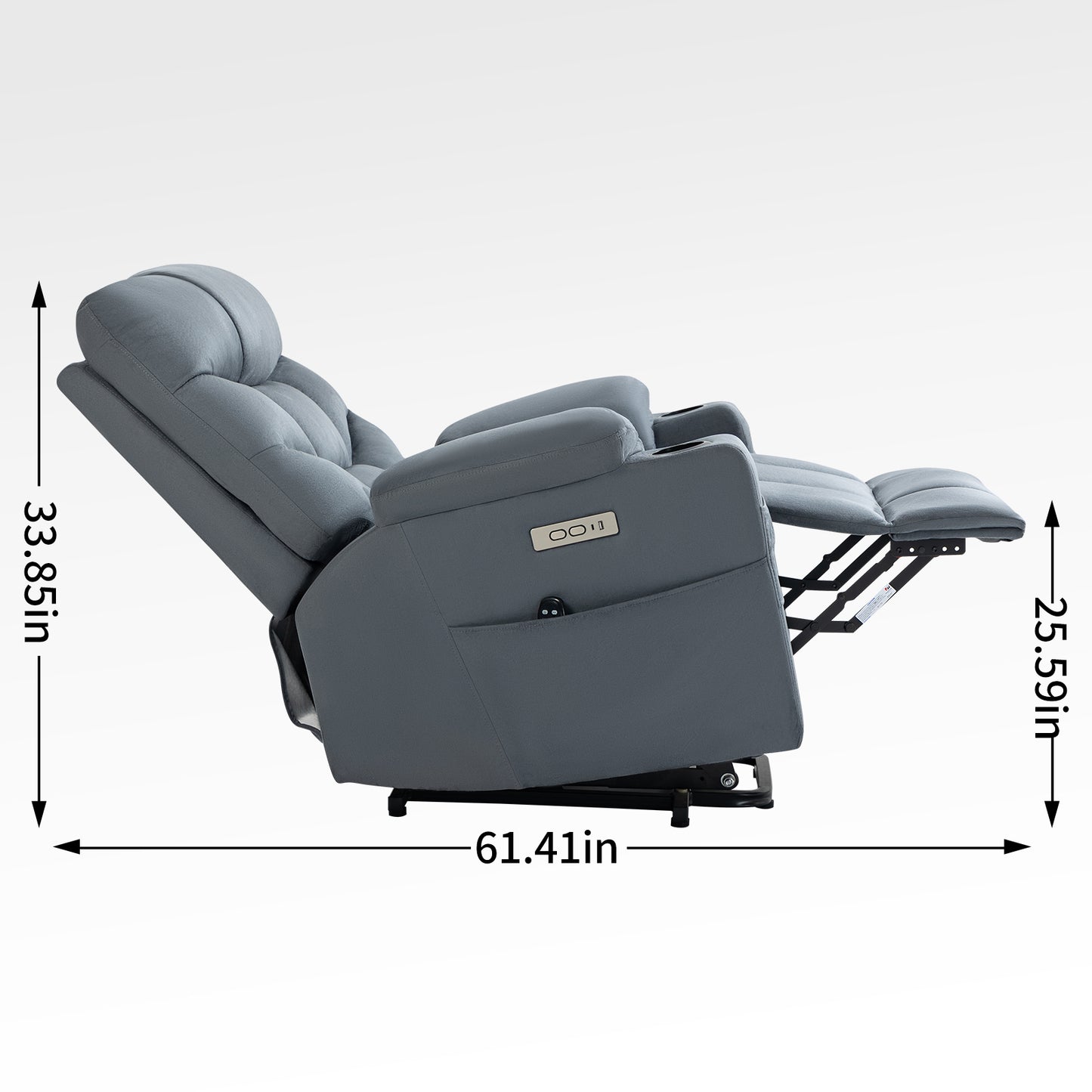 Ultimate Comfort Lift Recliner Chair with Vibration Massage, Heating, Cup Holders, and USB Ports