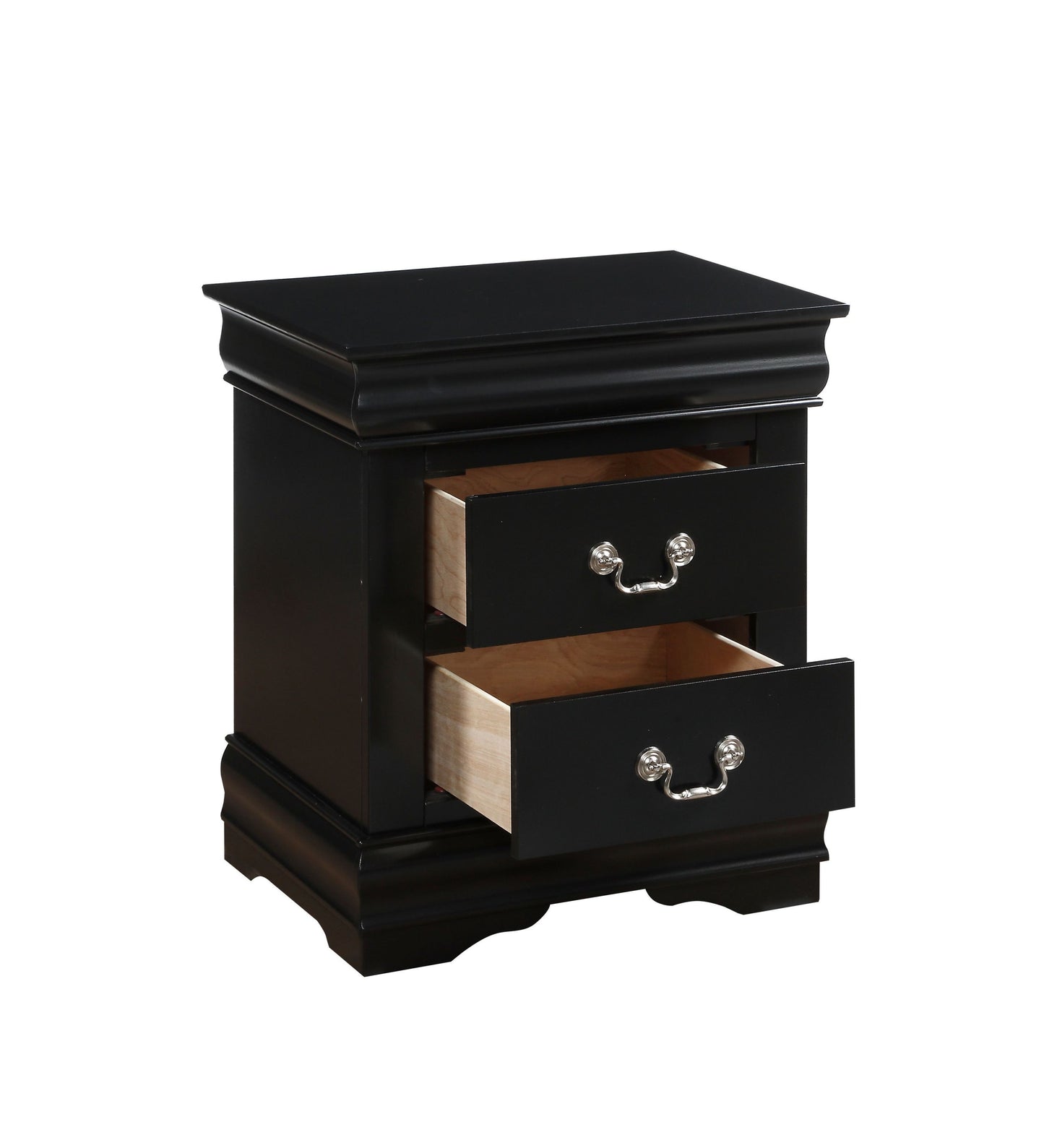 Louis Philippe Nightstand in Black 23733