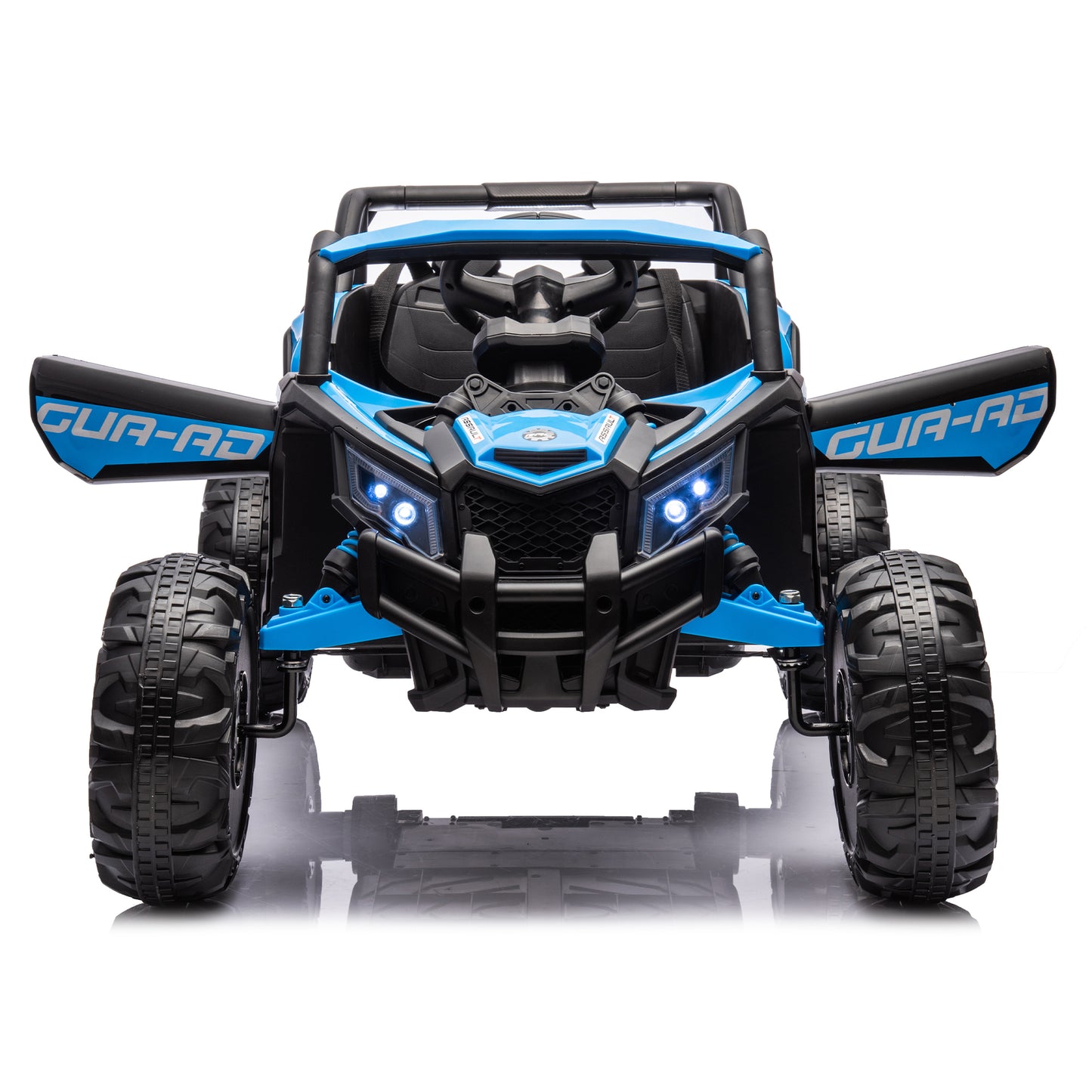 12V Ride On Car with Remote Control,UTV ride on for kid,3-Point Safety Harness, Music Player (USB Port/Volume Knob/Battery Indicator), LED Lights, High-Low Speed Switch - Off-Road Adventure for Kids