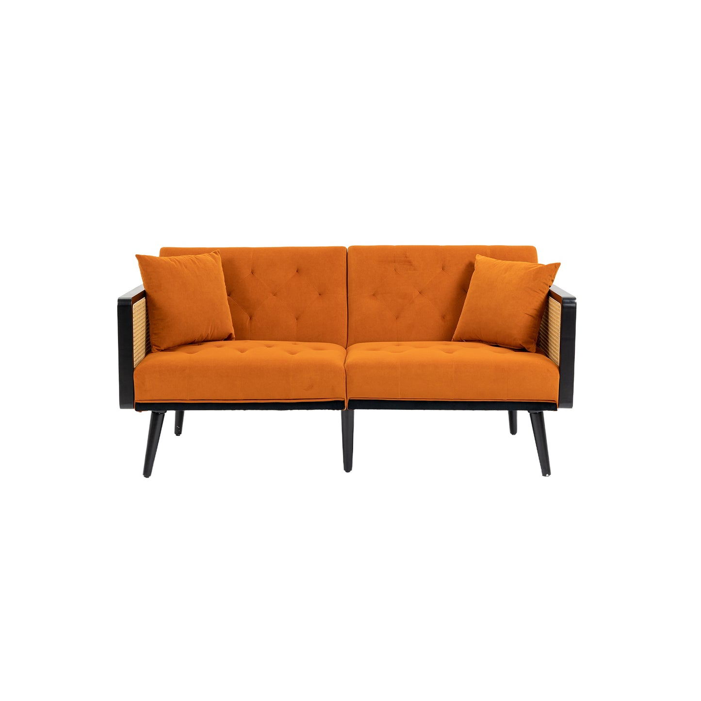 Velvet  Sofa , Accent sofa .loveseat sofa with metal  feet