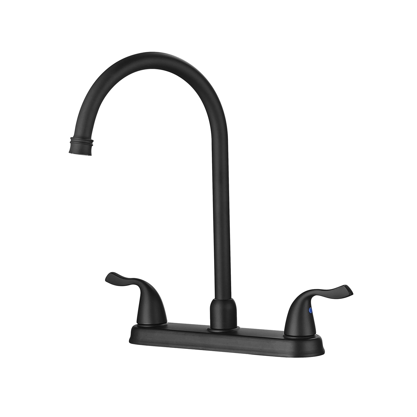 Kitchen Sink Faucet with 2 Handles, 3-Hole Installation, Matte Black