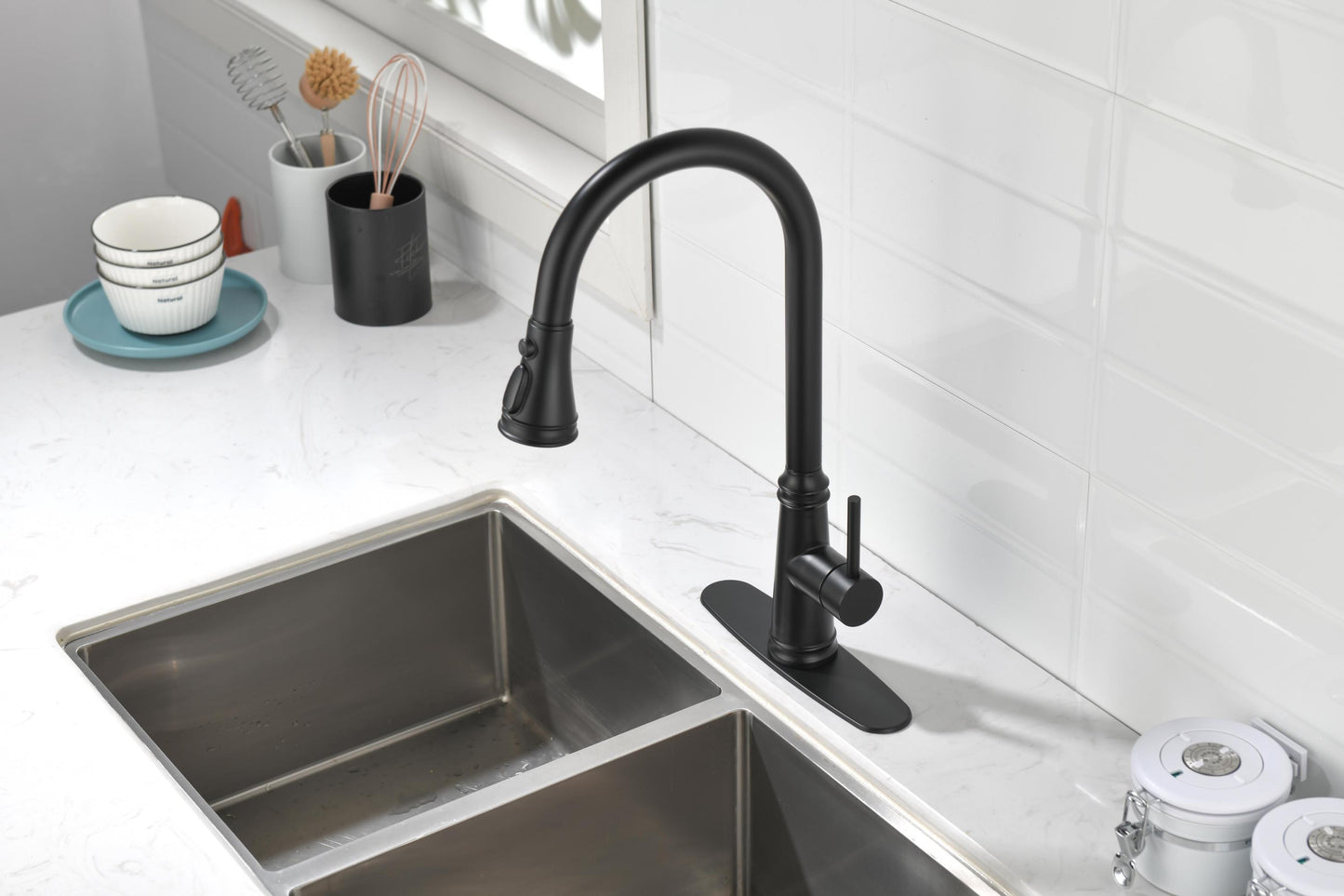 Touch Kitchen Faucet with Pull Down Sprayer