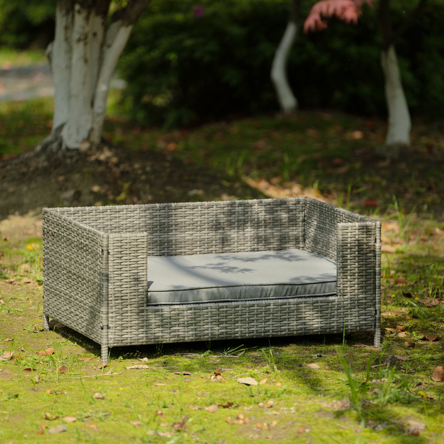 Dog Bed, Pet Bed, Pet Enclosures, Pet Outdoor Furniture, Pet Patio Furniture, Seasonal PE Wicker Pet Furniture, Dog Bed With Cushion