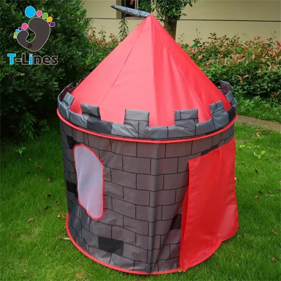 Princess Castle Play Tent with Ocean Ball and Pop-Up Feature for Kids