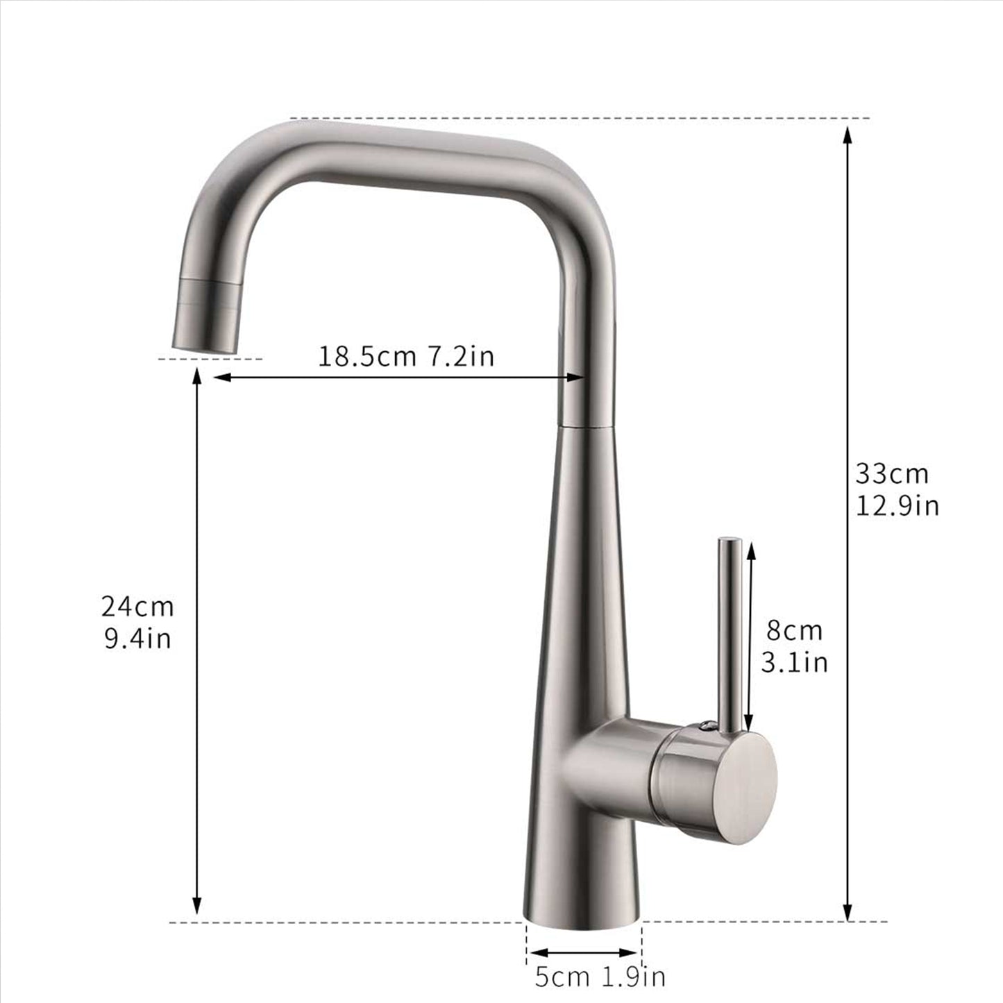 Kitchen Faucet Single Handle 1 Hole Kitchen Sink Faucets