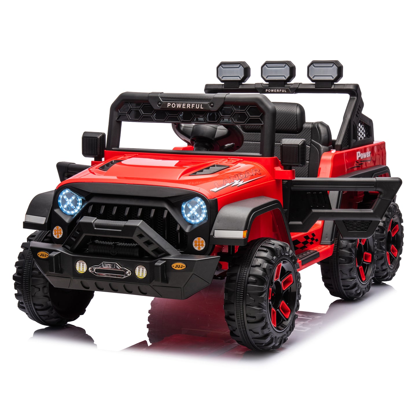 24V Ride On Large Pickup Truck Car for Kids with Remote Control and Bluetooth Music