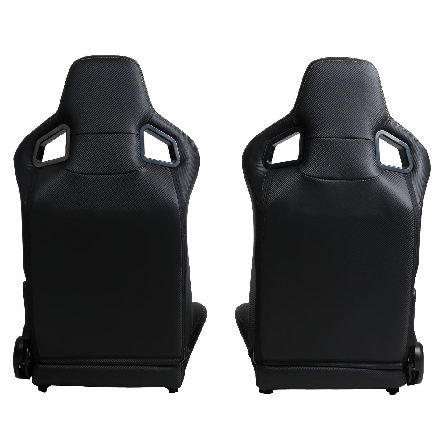 Ergonomic PVC Racing Simulator Game Seats, Black with Adjustable Double Slides