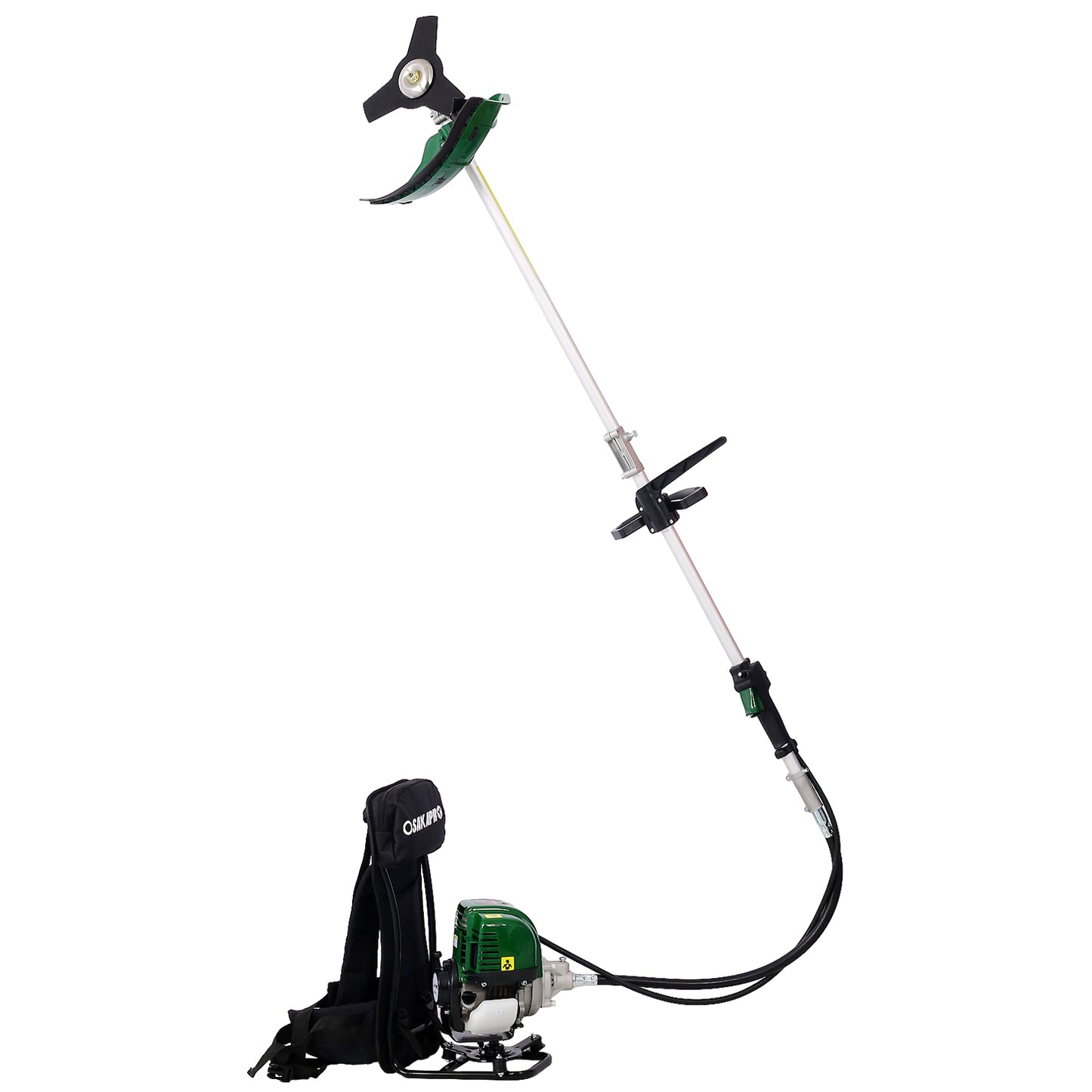 Backpack 4 in 1 Multi-Functional Trimming Tool, 38CC 4-stroke Garden Tool System with Gas Pole Saw, Hedge Trimmer, Grass Trimmer, and Brush Cutter EPA Compliant