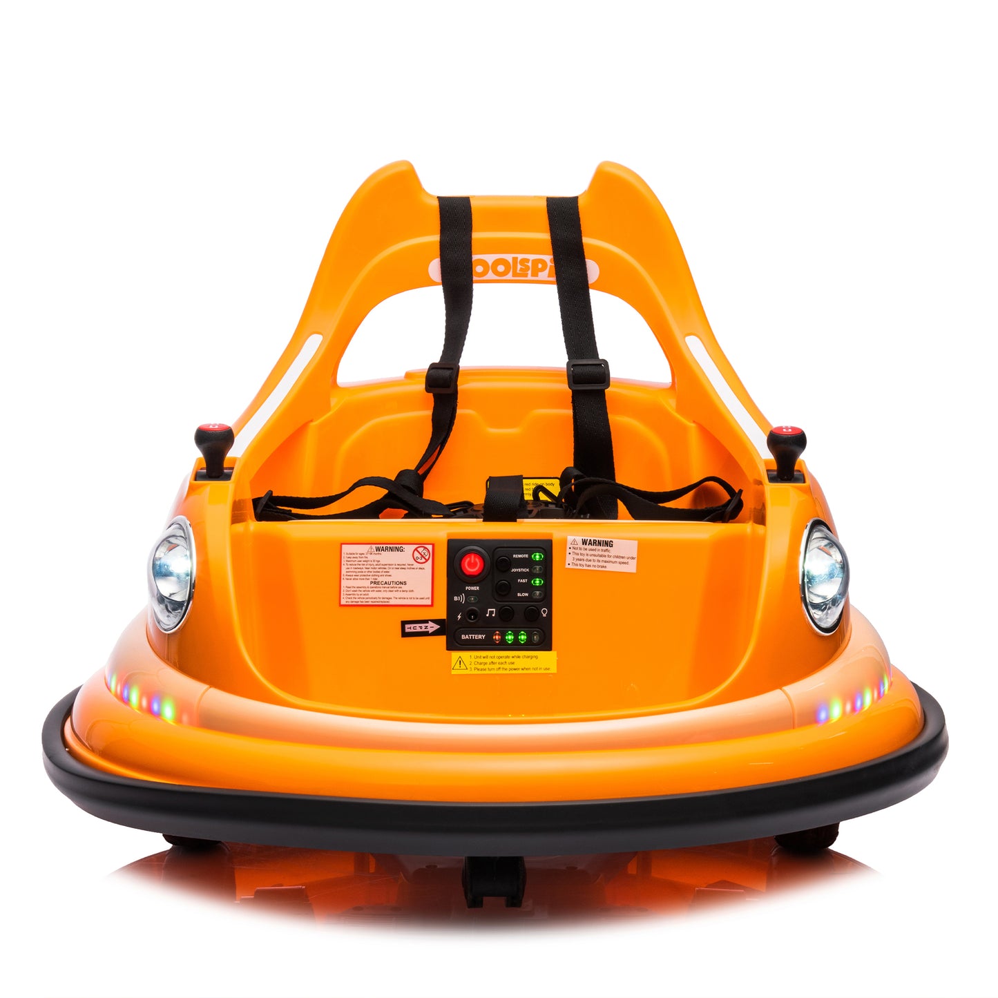 12V Ride-On Bumper Car for Kids with Remote Control and Safety Features