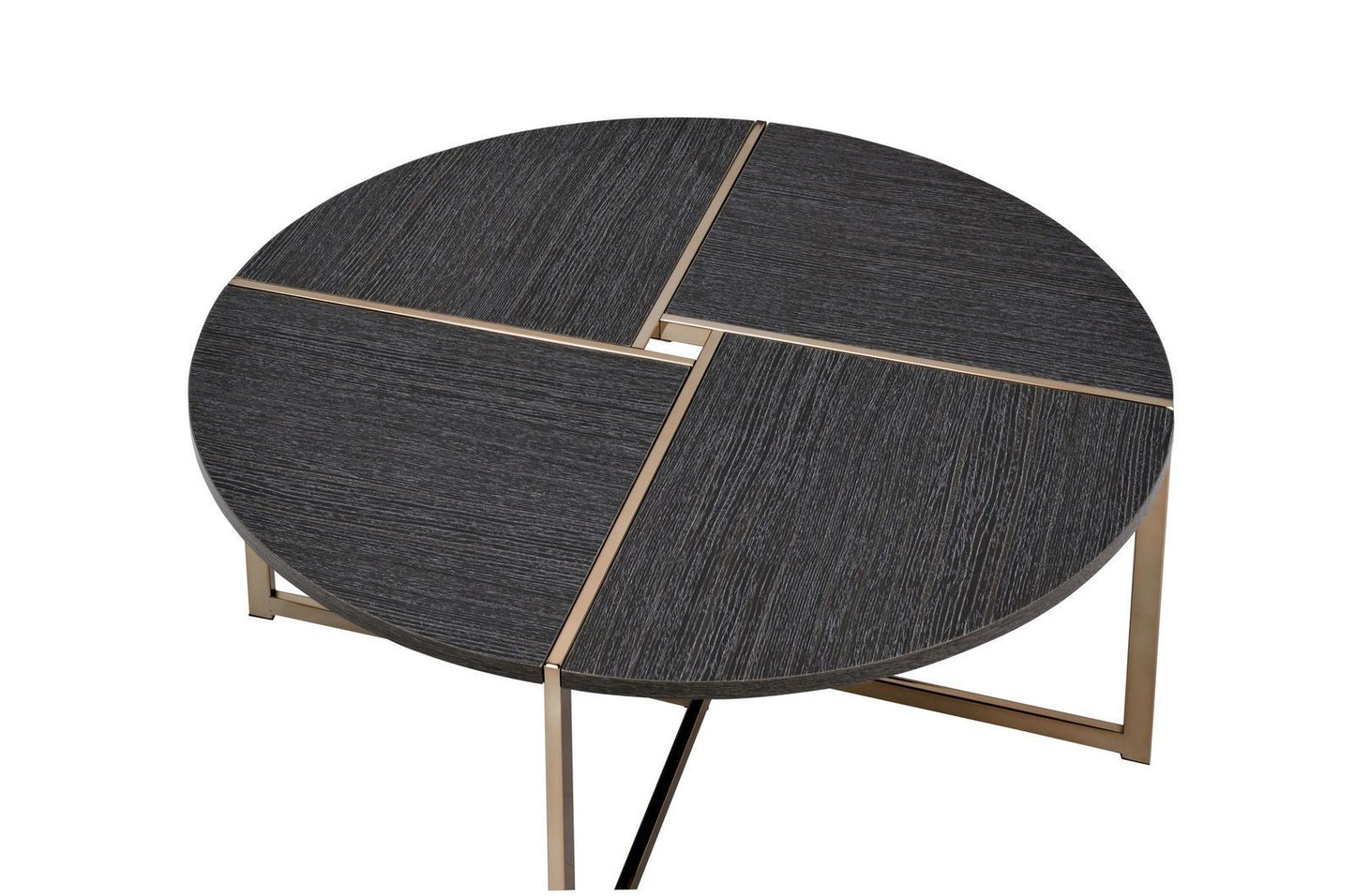 Bromia Coffee Table - Elegant Black & Champagne 83005