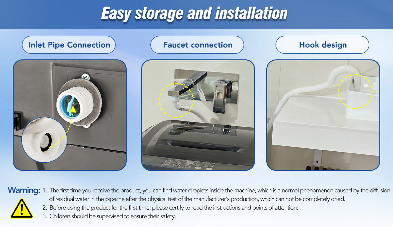 Compact Automatic Home Washer with Versatile Programs