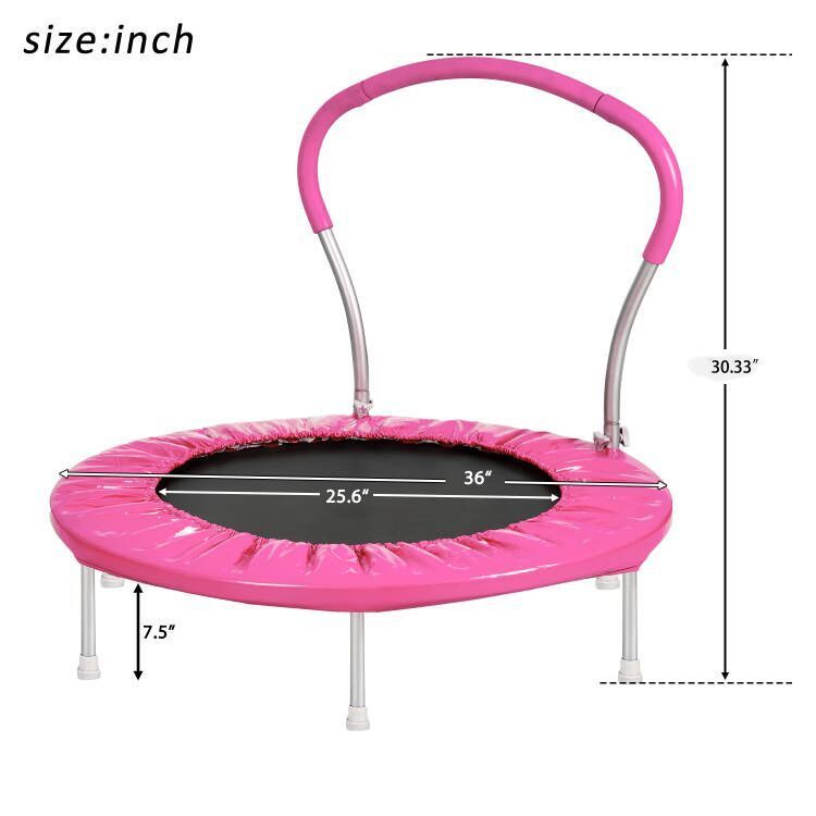 36" TRAMPOLINE WITH HANDLE(PI)-METAL