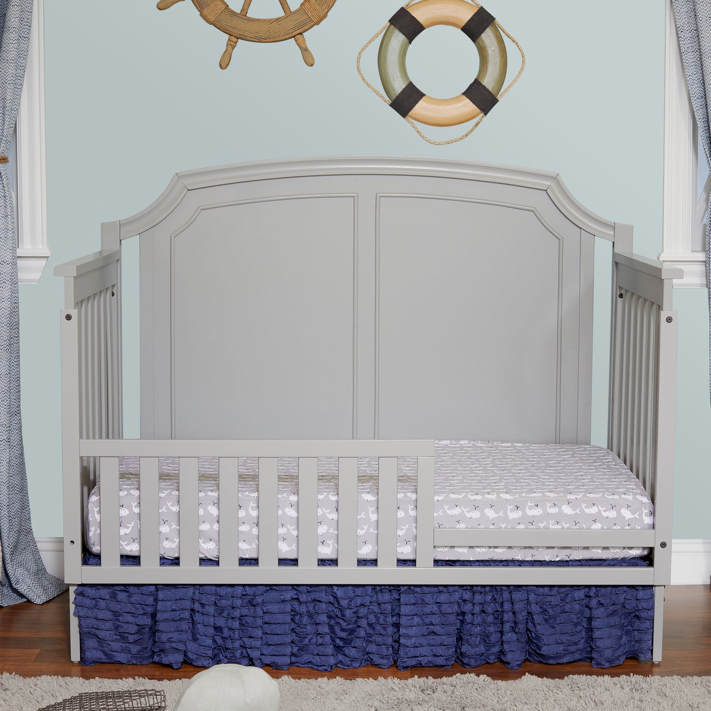 Alice 4-in-1 Convertible Crib Gray