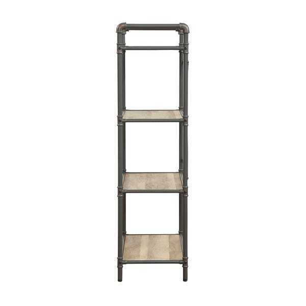 Itzel Bookshelf in Antique Oak & Sandy Gray 97163