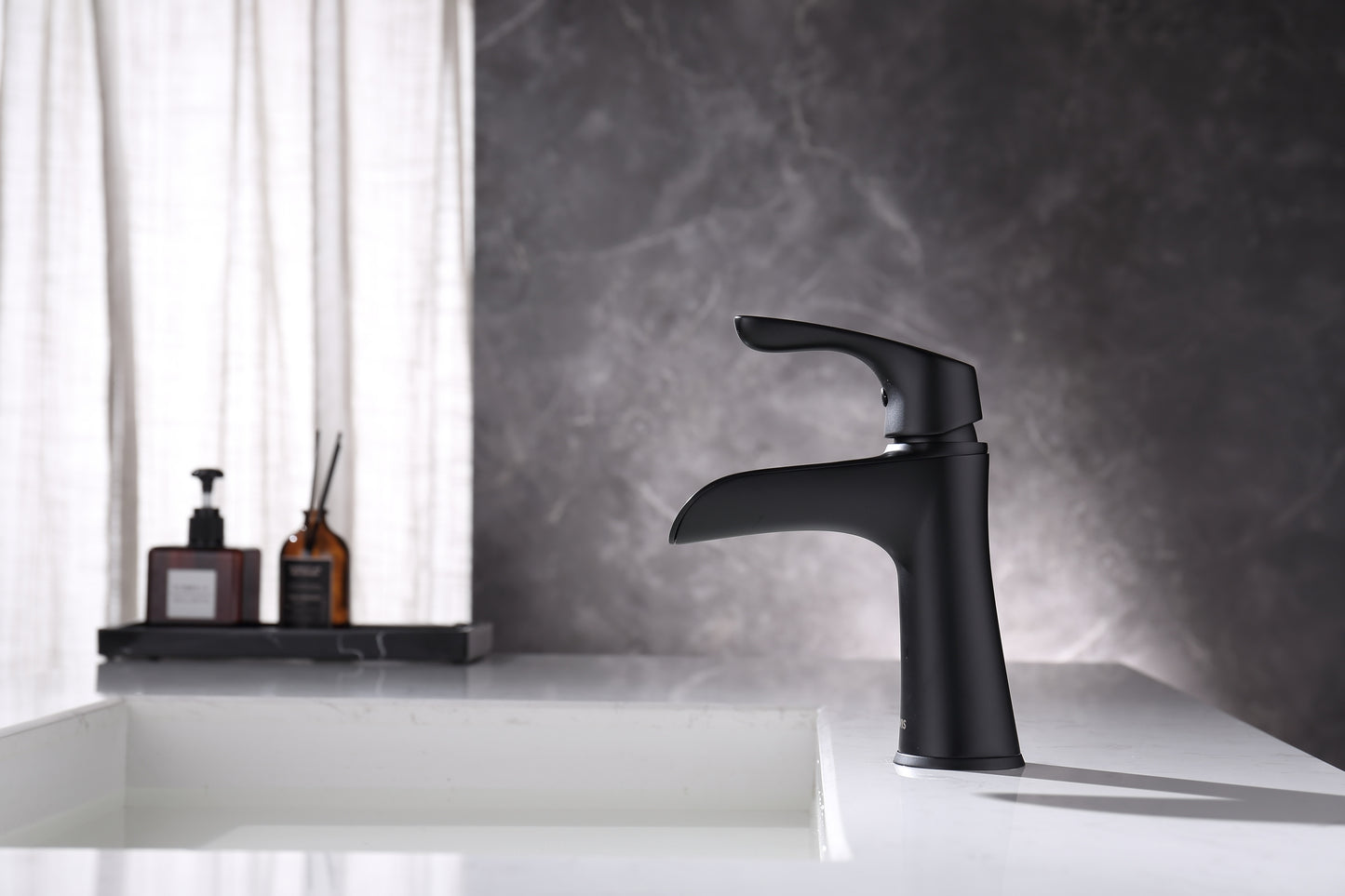 Modern Matte Black Bathroom Faucet