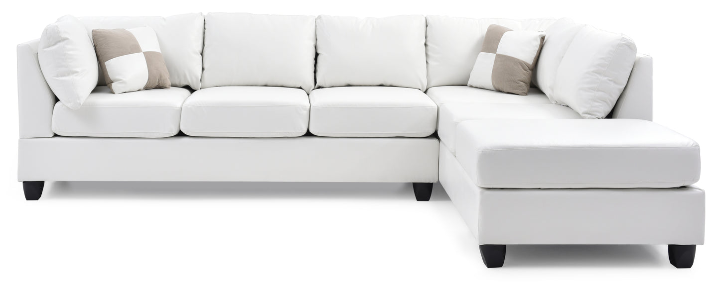 Malone G647B-SC Sectional Sofa Set, White