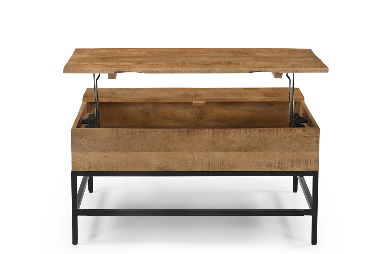 Natural Wood Lift Top Coffee Table