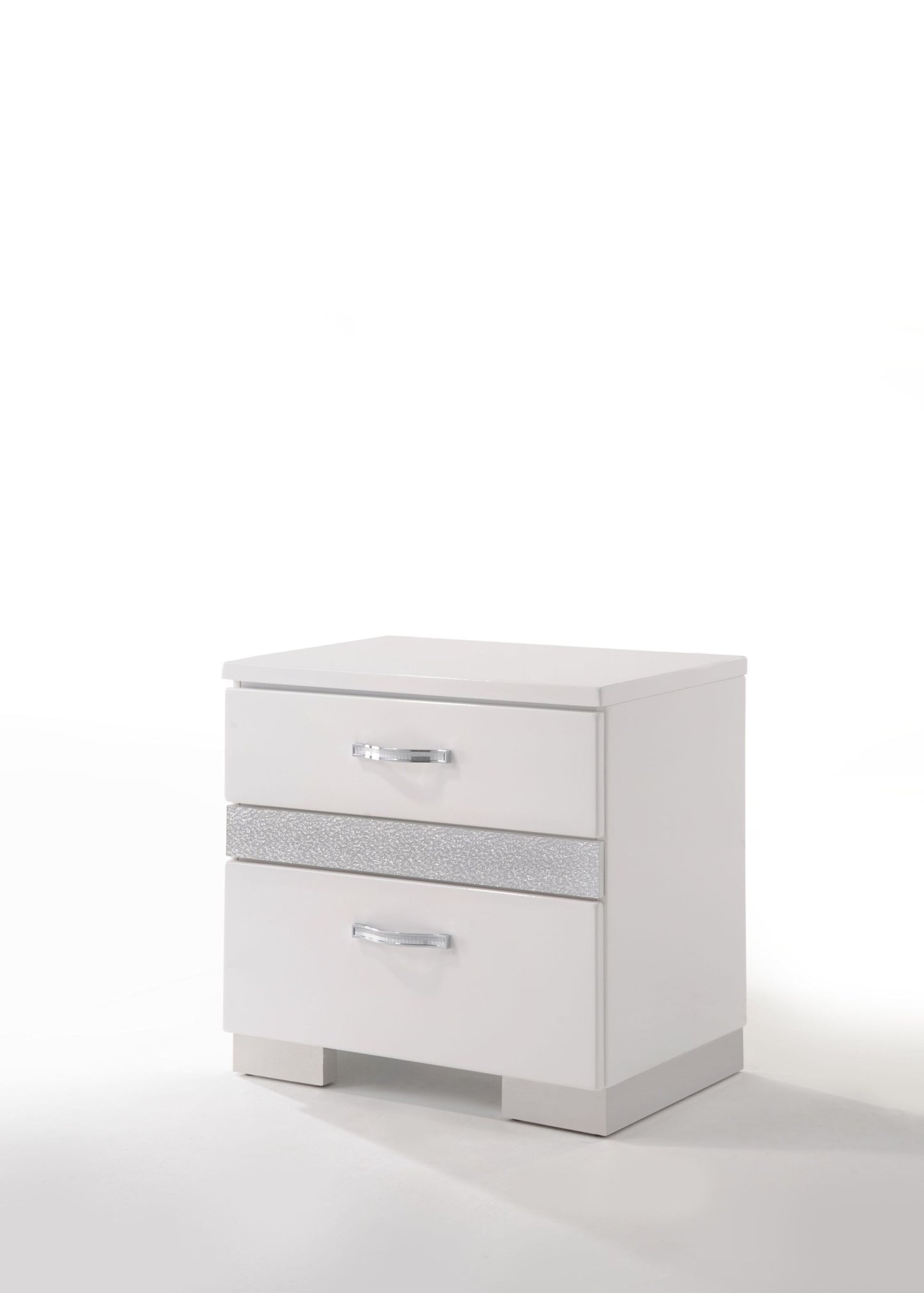 Naima II Nightstand in White High Gloss 26773