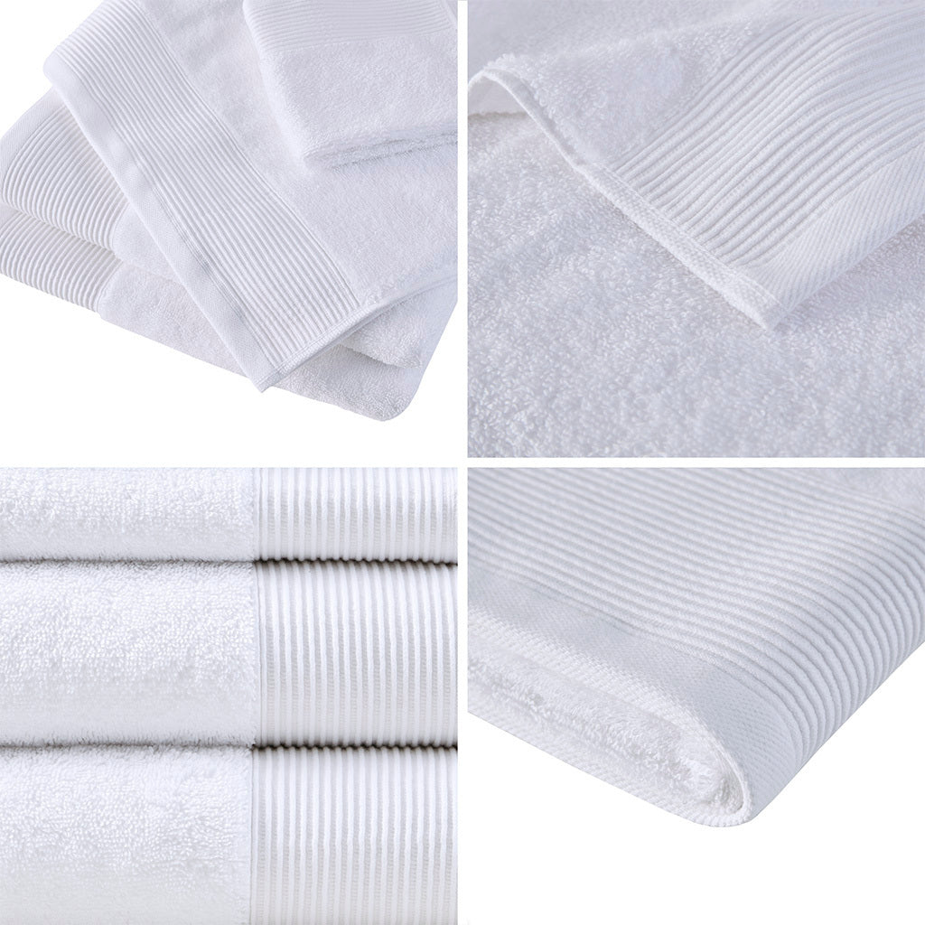 Luxurious Eco-Friendly 6 Piece Towel Set with Tencel Lyocell Blend