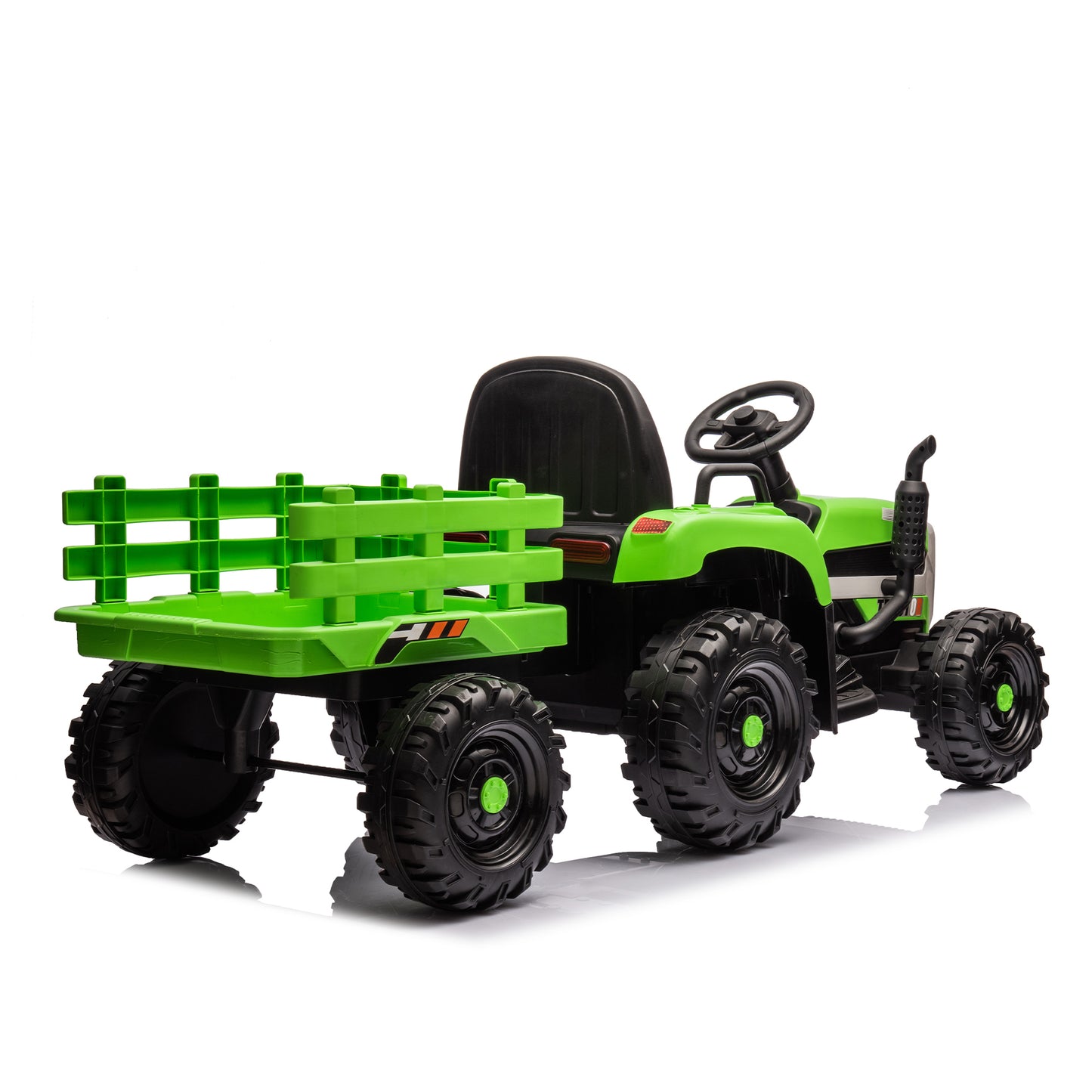 12V Battery Powered Ride on Tractor with Trailer and Remote Control