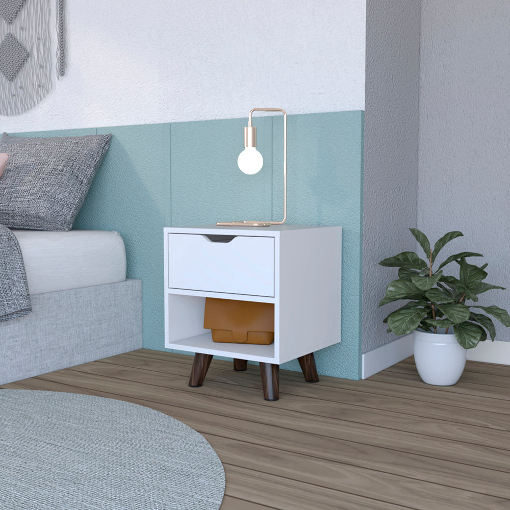 Nightstand Carleen, Bedroom, White