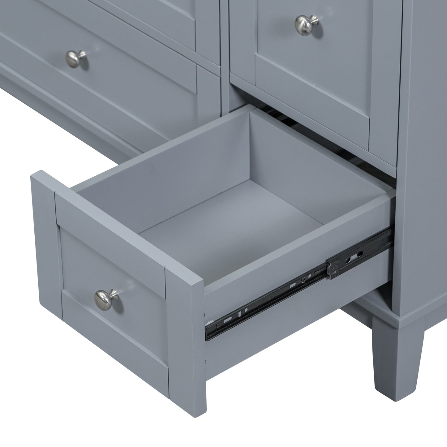 [Cabinet Only] 36" Bathroom Vanity-Grey Blue(Sink not included)