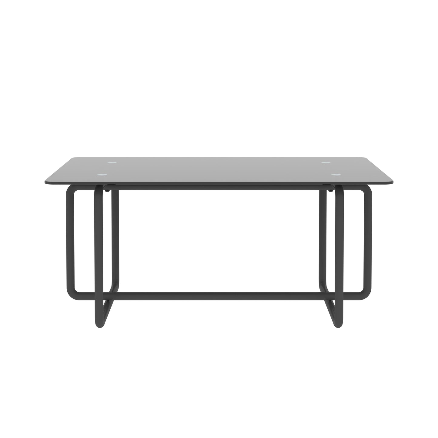 Black Modern Glass Coffee Table for Stylish Living Rooms