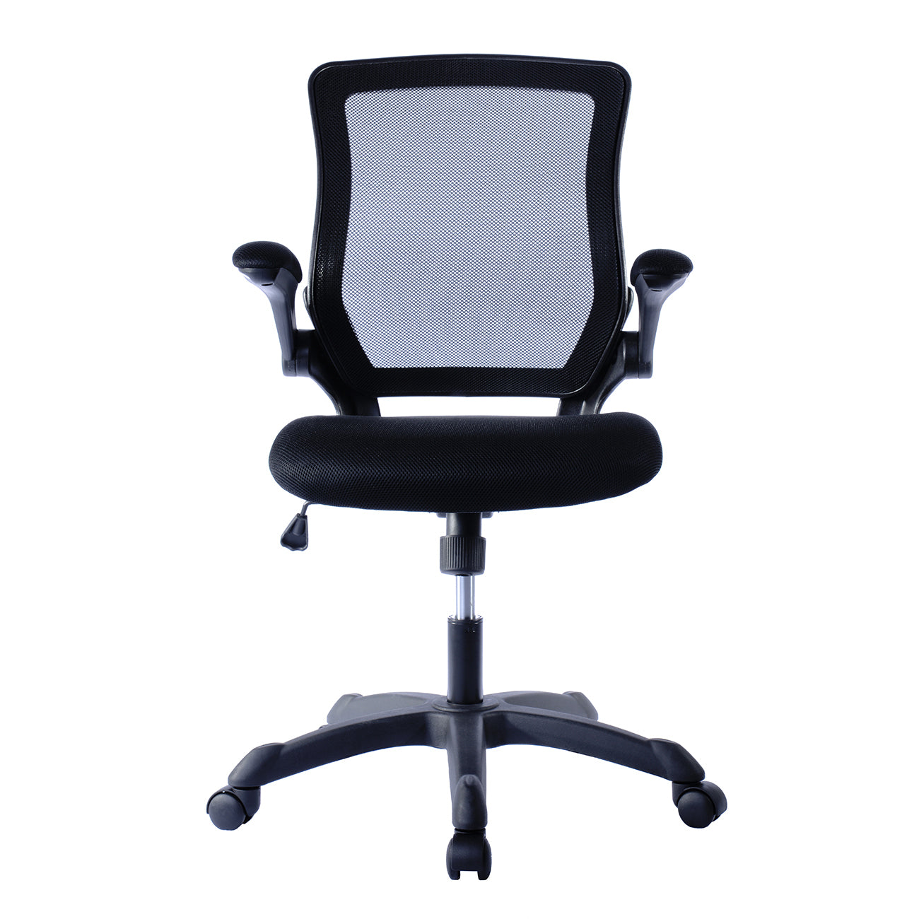 Mesh Task Office Chair with Flip-Up Arms, Black