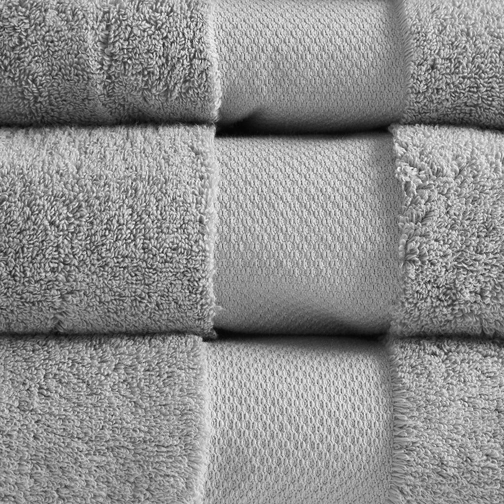 Luxurious Madison Park Oversized Turkish Cotton 6-Piece Bath Towel Set