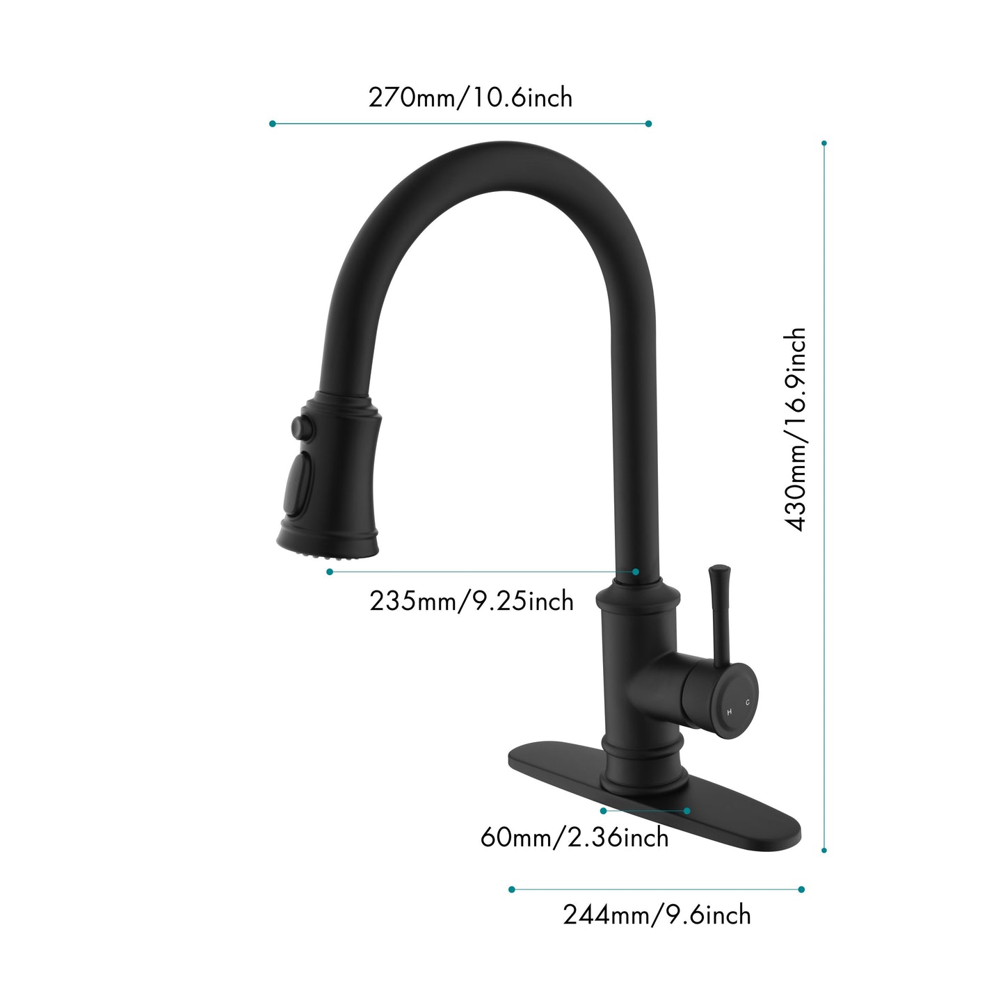 Kitchen Faucet with Pull Out Spraye