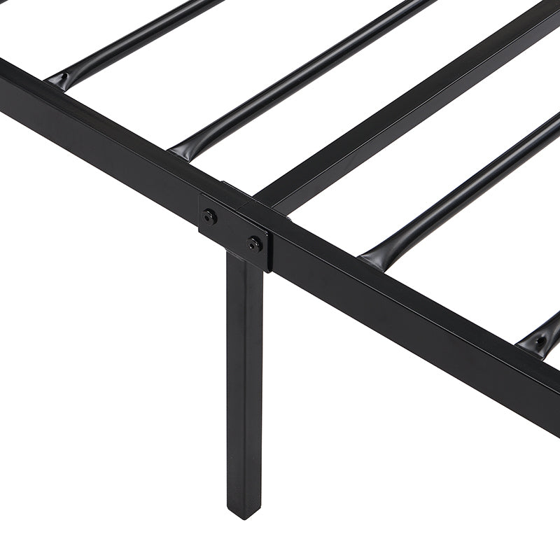 Twin Size metal bed Sturdy System Metal Bed Frame ,Modern style and comfort to any bedroom ,black