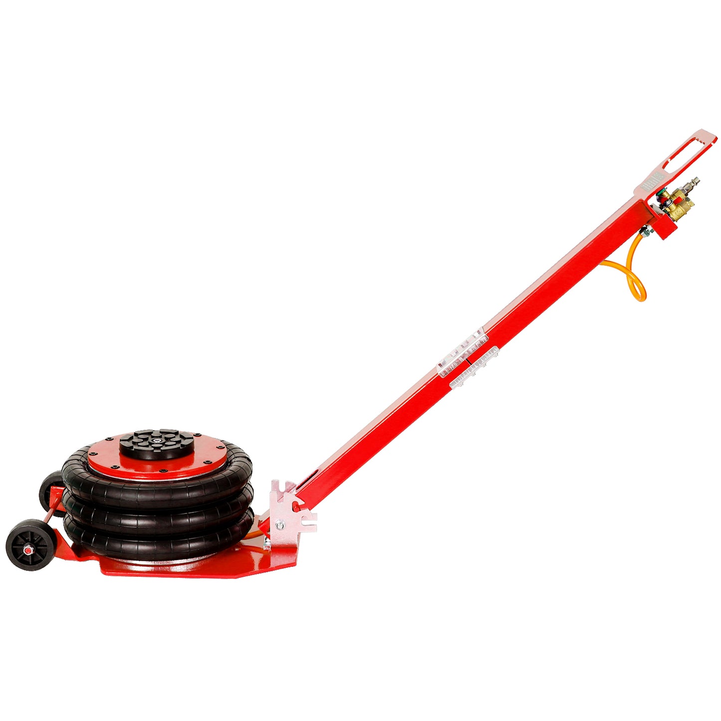 3T Triple Bag Air Jack ,Pneumatic Jack 3 bag ,lifting 16in capacity  6600lbs,easy-collapsing Terrain,Red color