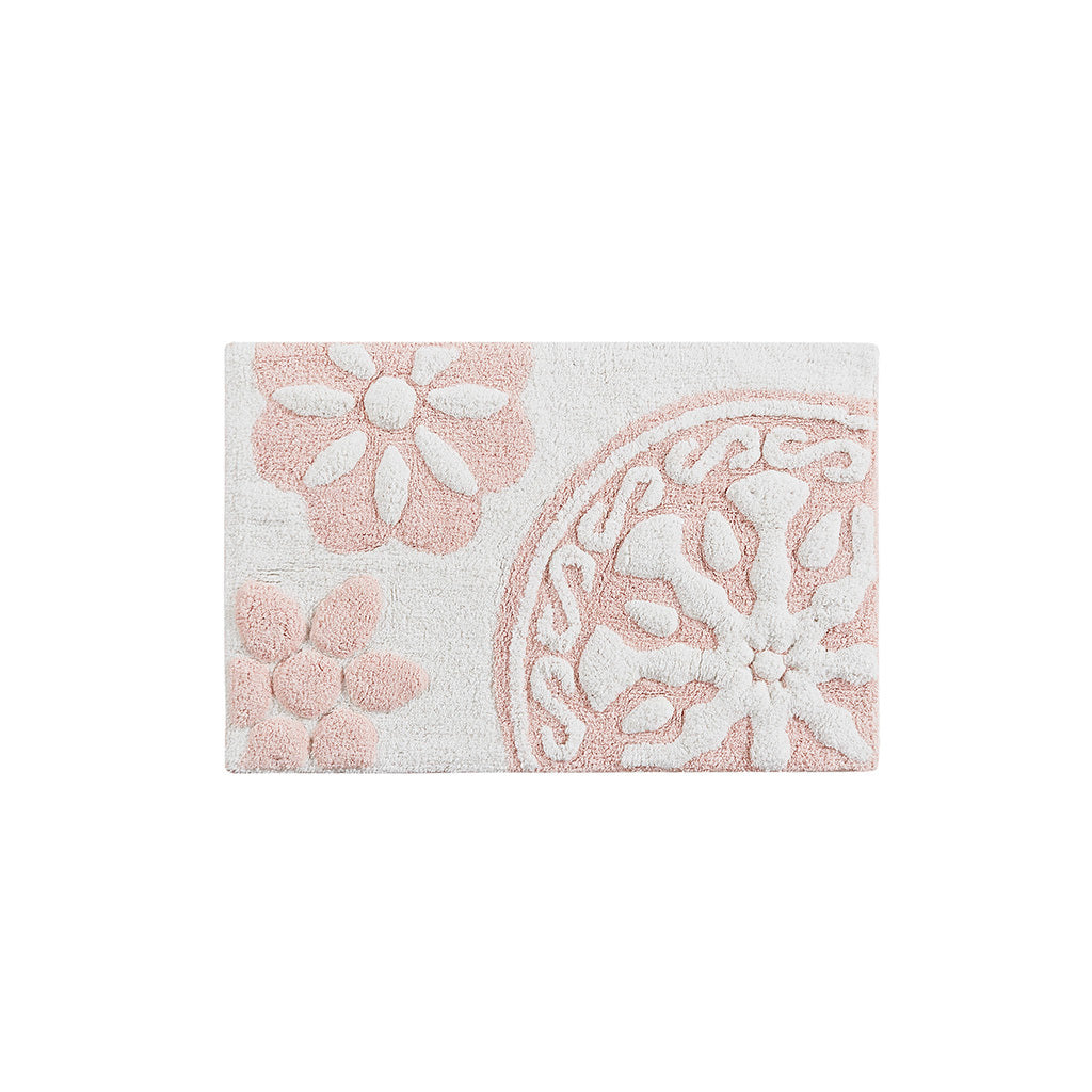 Bohemian Medallion Cotton Bathroom Rug