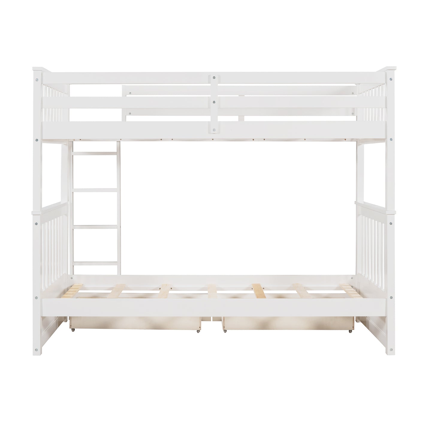 Twin Bunk Bed with Storage Drawers and Versatile Layout