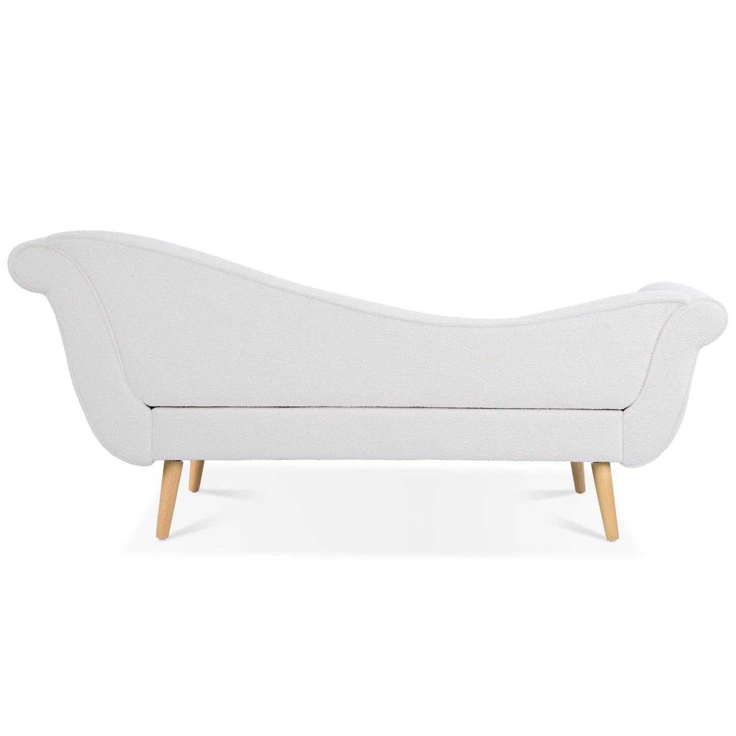 Chaise Lounge with Scroll Arms