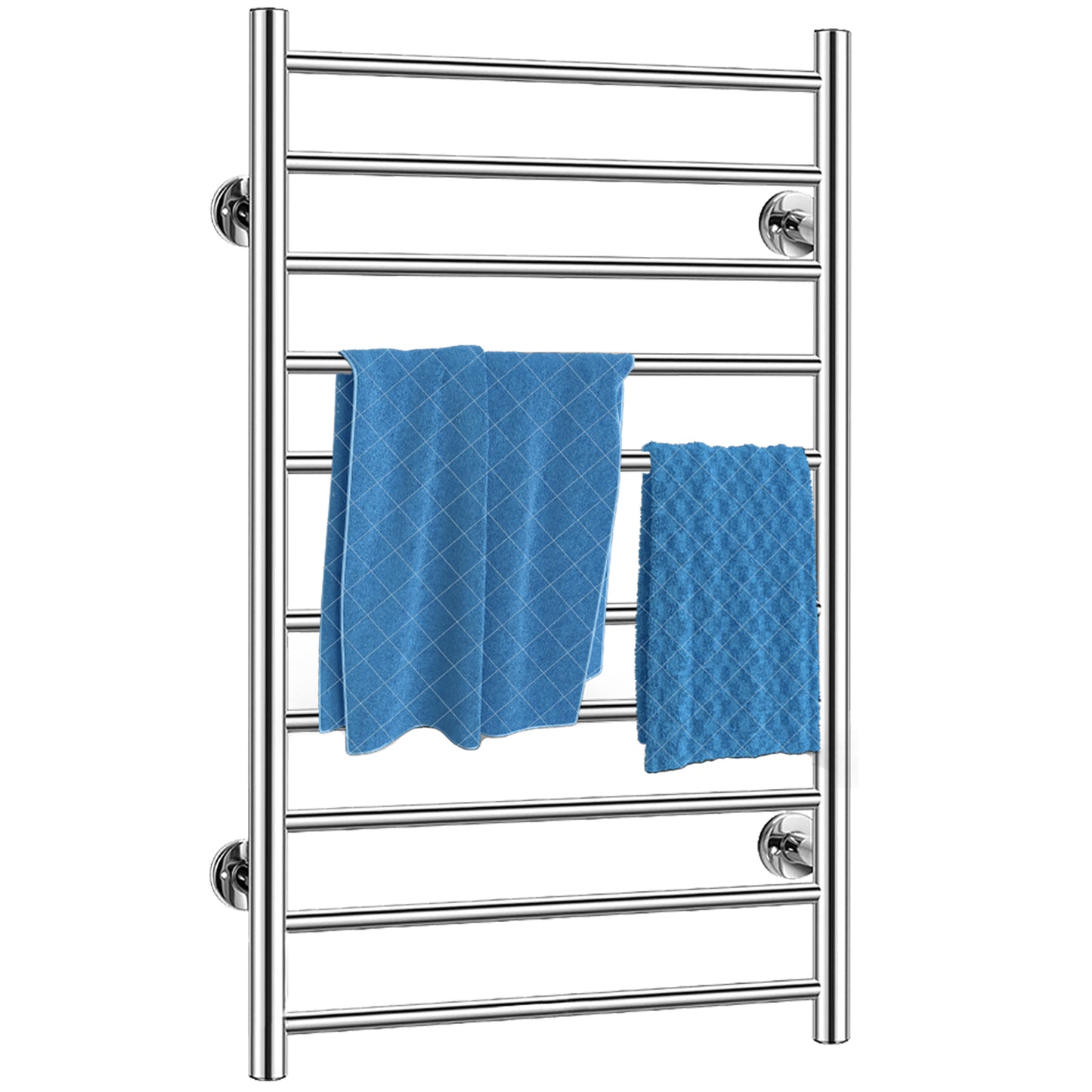 Wall-Mounted Electric Towel Warmer with 10 Stainless Steel Bars