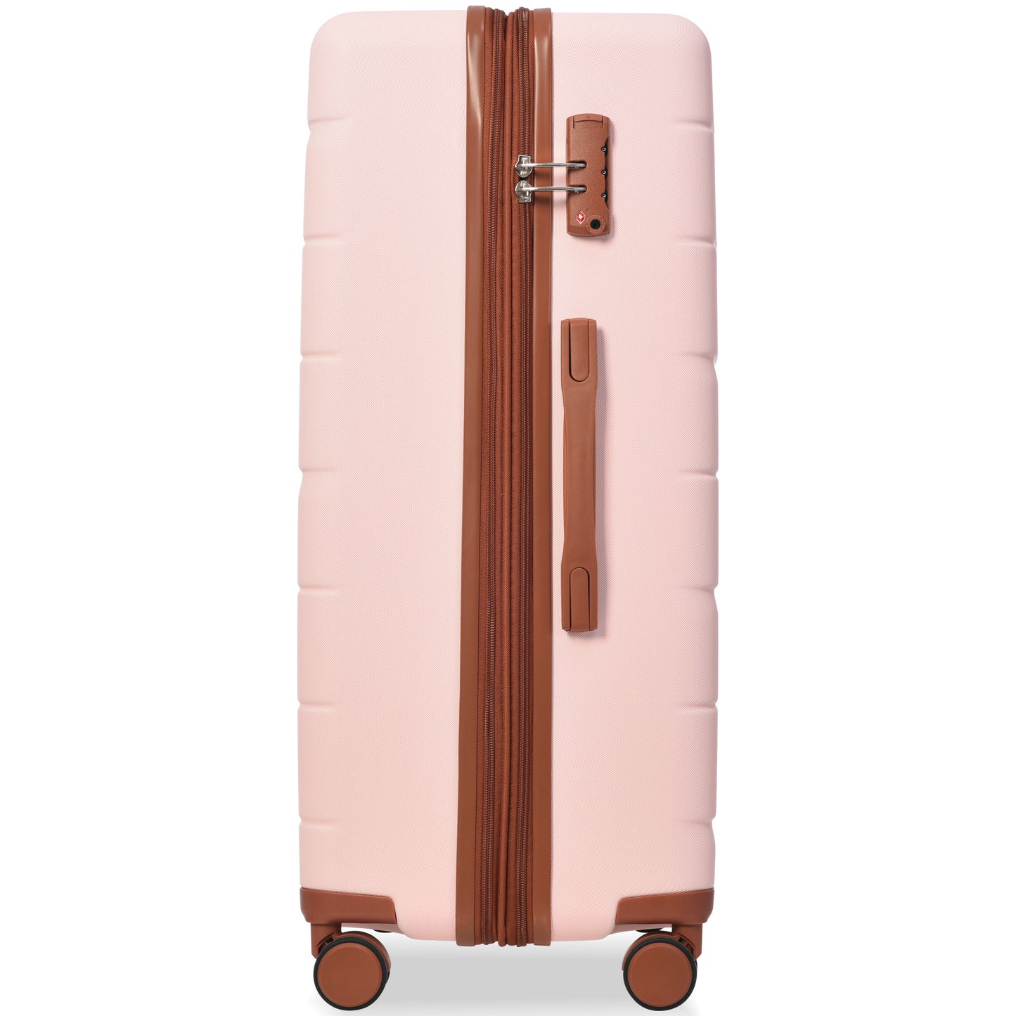 Luggage Sets 3 Piece Suitcase Set 20/24/28,Carry on Luggage Airline Approved,Hard Case with Spinner Wheels, Pink