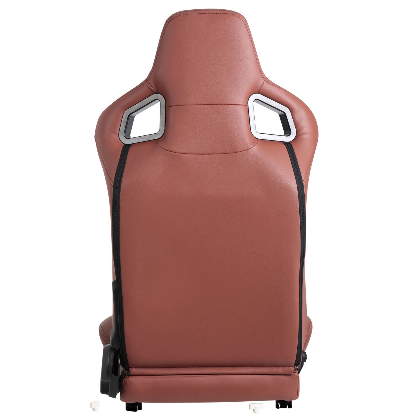 2-Piece Ergonomic Racing Seats with Adjustable Double Slides in Vibrant Brick Red