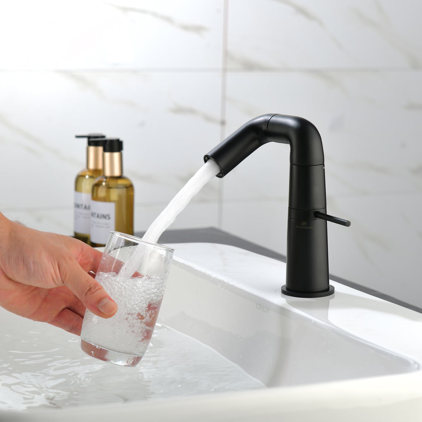 Stylish Matte Black Bathroom Faucet