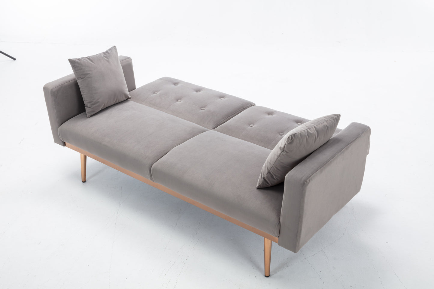 Velvet  Sofa , Accent sofa .loveseat sofa with metal  feet