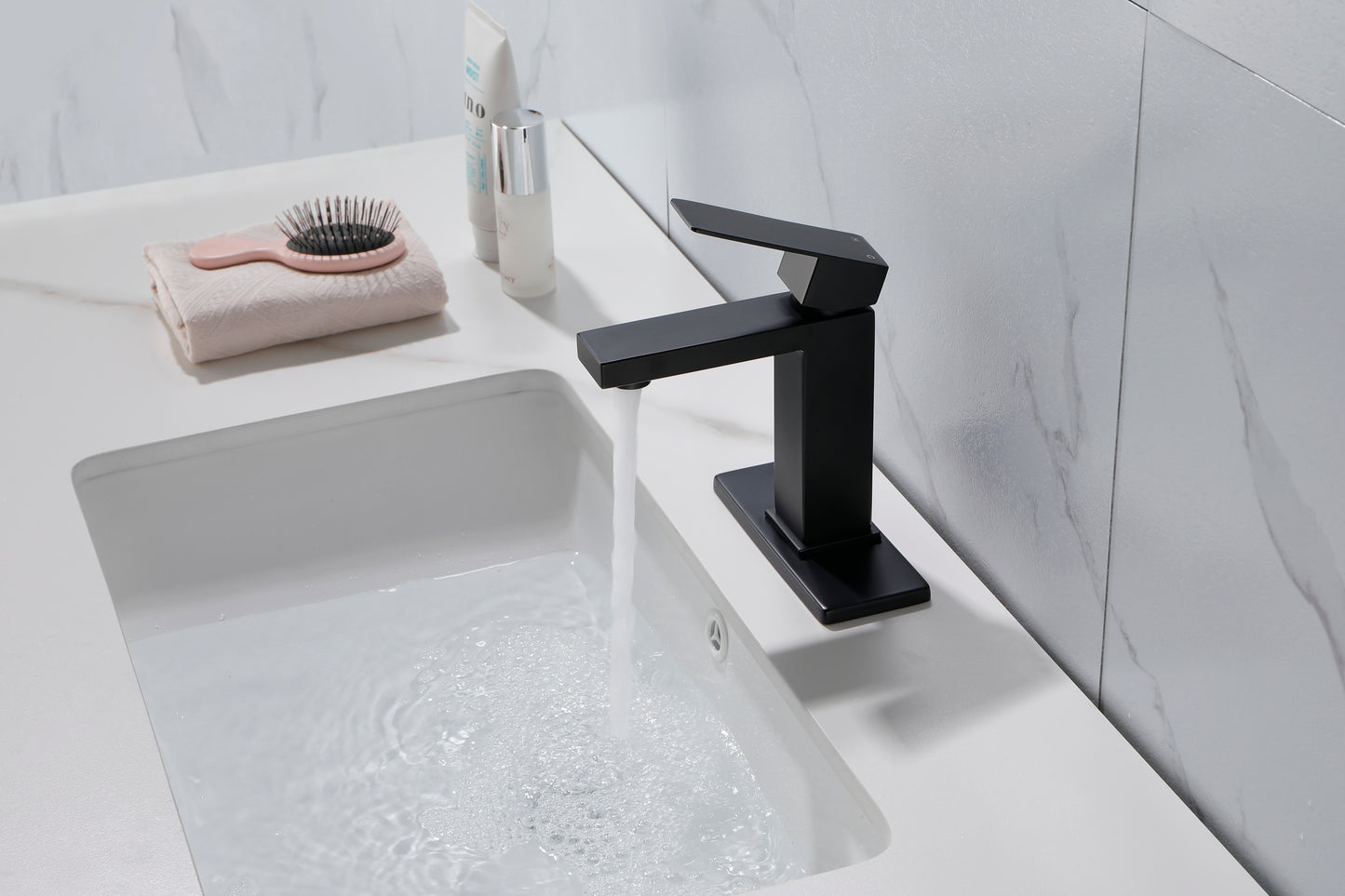 Matte Black Stainless Steel Rain Shower Faucet