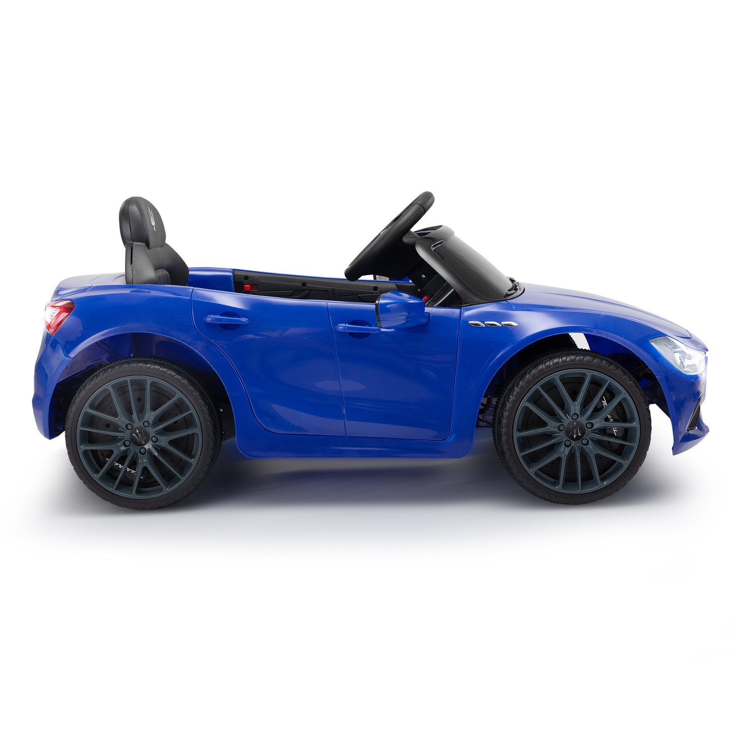 Maserati Ghibli-licensed 12V Kids Ride on Car with Remote Control, Music and Lights,Blue