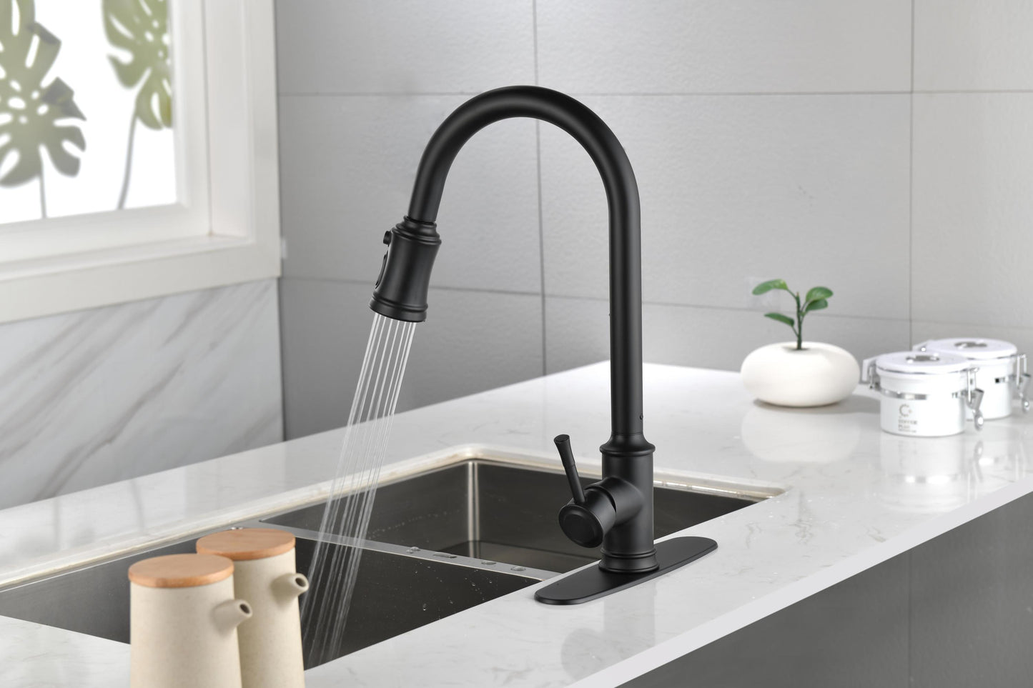 Touch Kitchen Faucet with Pull Down Sprayer