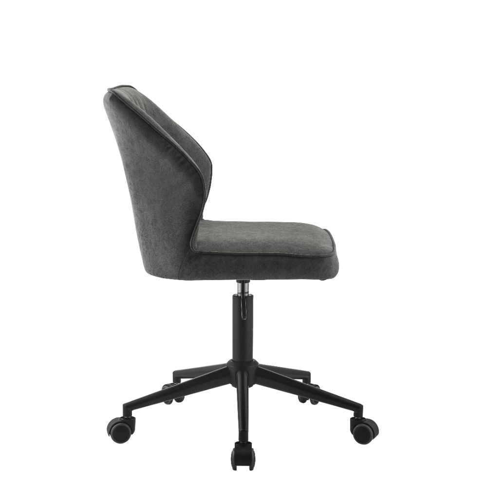 Pakuna Office Chair, Vintage Gray PU & Black 92942