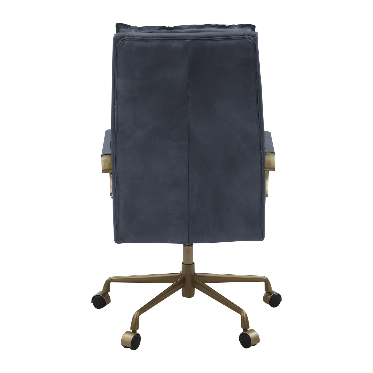 Tinzud Office Chair, Gray Leather 93165